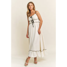 Load image into Gallery viewer, ROMANTIC SOFT COTTON WOVEN TANK MIDI DRESS
