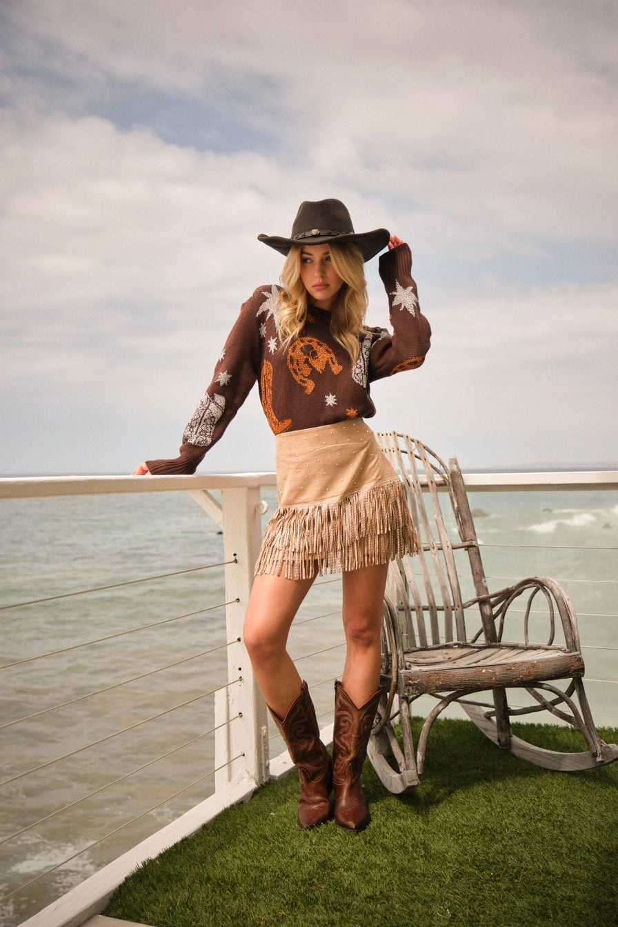 Cowboy Pullover Sweater