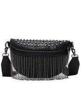 Load image into Gallery viewer, Fringe Studded Bum Bag
