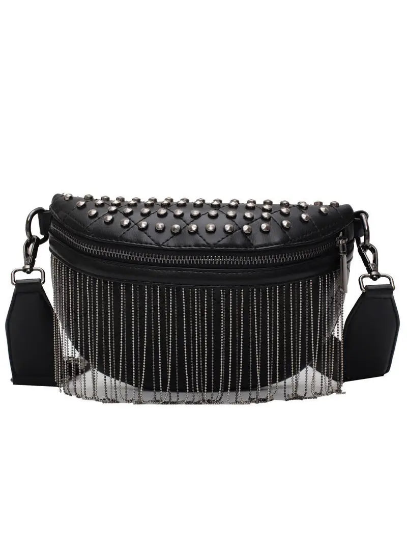 Fringe Studded Bum Bag