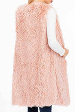Load image into Gallery viewer, Fur Long Vest Styled Poncho
