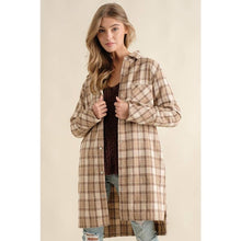 Load image into Gallery viewer, PLAID JAQUARD BUTTON DOWN OVERSIZE JACKET
