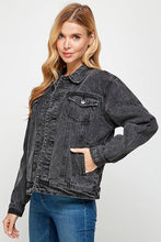 Load image into Gallery viewer, Women&#39;s Denim Jacket (Vintage Black)
