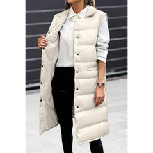 Load image into Gallery viewer, Solid Button Down Puff Vest Padded Jacket
