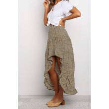 Load image into Gallery viewer, Boho Floral Print Midi Skirt Casual Side Slit Skirt
