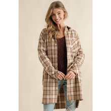 Load image into Gallery viewer, PLAID JAQUARD BUTTON DOWN OVERSIZE JACKET
