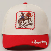 Load image into Gallery viewer, Detailed Cowboy Horse Embroidery Two-Tone Cap
