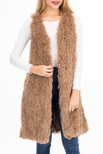 Load image into Gallery viewer, Fur Long Vest Styled Poncho
