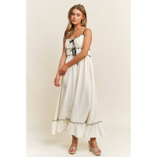 Load image into Gallery viewer, ROMANTIC SOFT COTTON WOVEN TANK MIDI DRESS
