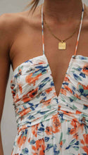 Load image into Gallery viewer, Long chiffon V-neck dress with big swing
