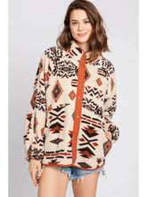 Load image into Gallery viewer, Sherpa Button Down Aztec Jacket
