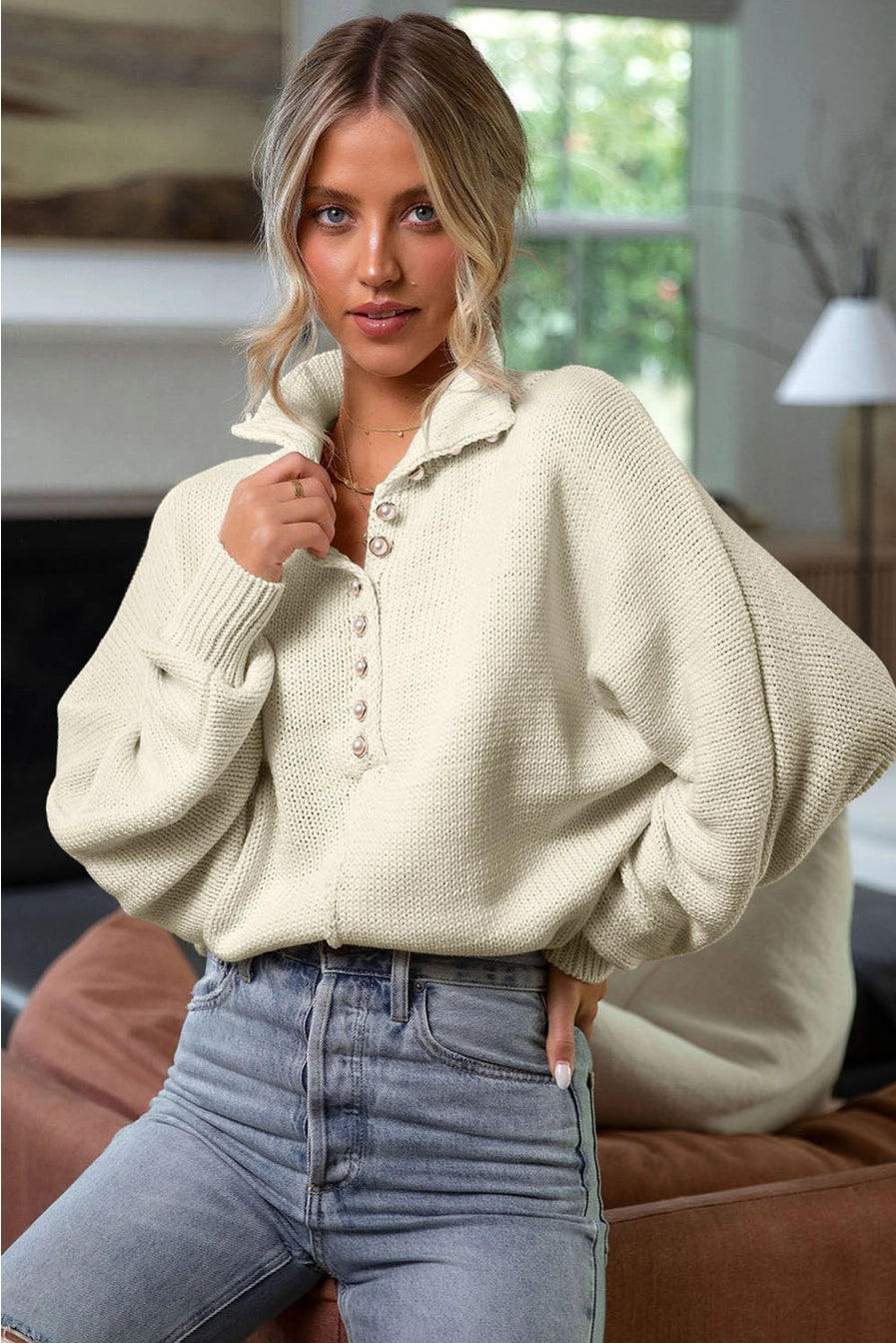 Pearl Collar Sweater