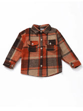 Load image into Gallery viewer, Brown Plaid Toddler Shacker
