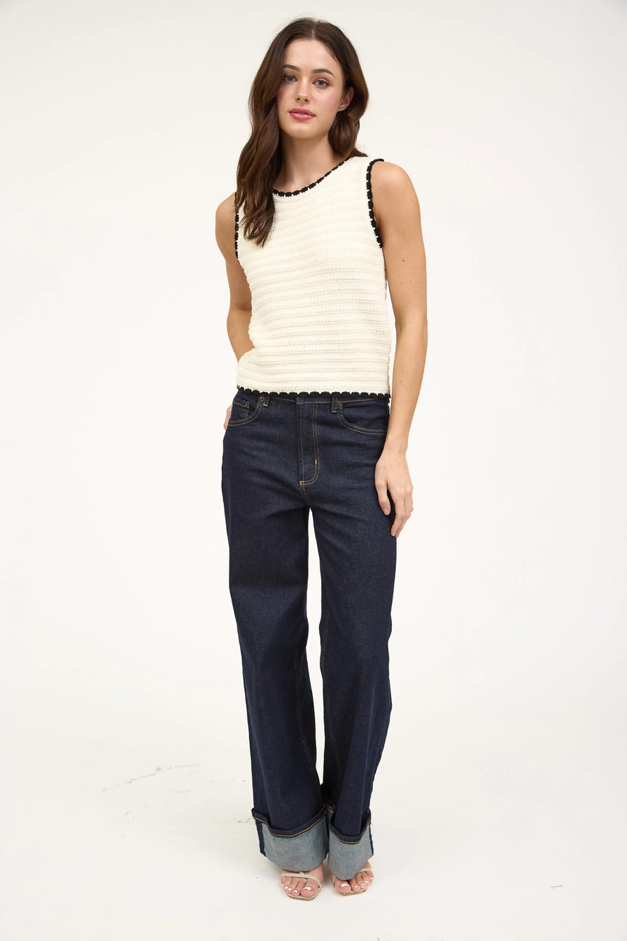 Crochet Knit Tank Top