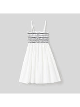 Load image into Gallery viewer, Toddler Girls Cotton White Summer Dres
