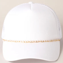 Load image into Gallery viewer, Hat Bar - NewHattan - White with Chain

