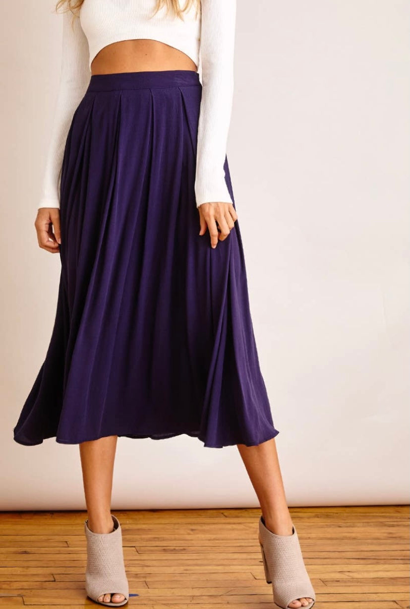 Navy Blue Skirt